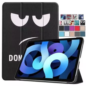 Чехол для iPad Air 4, 10,9 дюйма, 2020, смарт-чехол-подставка из искусственной кожи для iPad Air3/2/1 Mini 5, 4, 3, 2, 1, 7,9 дюйма, чехол для планшета для iPad 8, 7, 10,2 дюйма For iPad Mini 5 чёрный