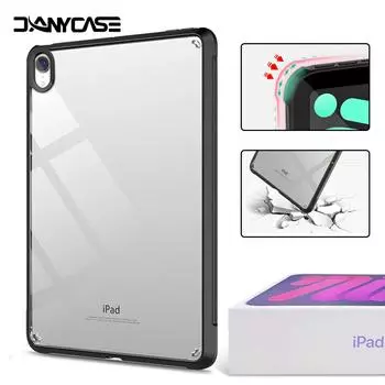 Чехол для iPad mini 6 10,2 9/8/7 поколения 9,7 5/6 Air 4/5 10,9 10,5 Pro 11 2022 10th 10,9, силиконовый прозрачный чехол iPad mini 6
