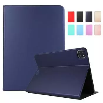 Чехол для Ipad Pro 2021, чехол 11, 12,9 дюйма, откидной чехол из искусственной кожи для Funda Ipad Pro 11, 12, 9, чехол 2021, 2020, чехол-подставка для планшета for Ipad Pro 11 2020 чёрный