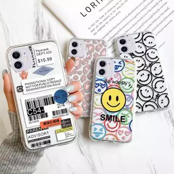 Чехол для Iphone 11 13 Pro, силиконовый прозрачный чехол для Iphone 13 11 12 Pro Max 13 Mini 6 6s 7 8 Plus X Xr Xs Max Se 2020, чехлы For iPhone 6 6S