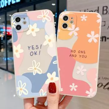 Чехол для iPhone 11, роскошный чехол с цветочным рисунком для телефона Iphone Xr 14 13 12 11 Pro Xs Max 8 7 6s Plus X Se, мягкий матовый чехол из ТПУ For iPhone XS Max