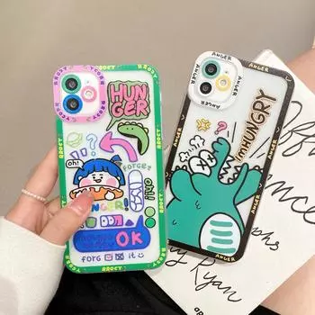 Чехол для Iphone 11, силиконовый чехол Funda Iphone 13 Pro Max, чехол для Iphone X Xs Max Xr 7 8 Plus, прозрачная мягкая жесткая задняя крышка, бампер For iphone 12 Pro
