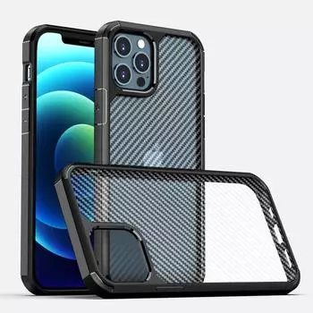Чехол для iPhone 13 11 12 Pro XS Max X XS XR SE 2021 с рисунком из углеродного волокна, противоударный, против пота и отпечатков пальцев For iPhone X/XS синий