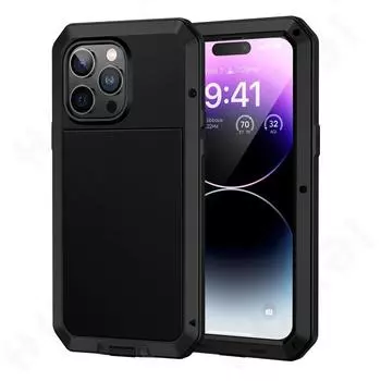 Чехол для iPhone 15 14 13 12 11 Pro Max XS XR 8 7 Plus SE металлический сверхмощный 360 противоударный защитный чехол для всего тела iPhone SE 2022