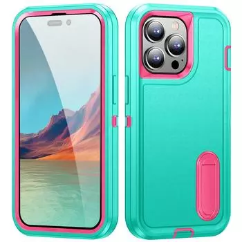 Чехол для iPhone 15 14 13 12 11 Pro Max XS XR 8 7 Plus сверхпрочный противоударный прочный защитный чехол с подставкой iPhone 15 Pro