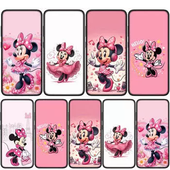 Чехол для iPhone 15 14 Xiaomi Redmi Note 13 12 11 Pro Max X 8 7 9 XR Samsung Galaxy S24 S23 OPPO A15 Huawei аниме Минни Микки розовый чехол для телефона с мышкой for Redmi Note 13 5G олений