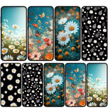 Чехол для iPhone 15 14 Xiaomi Redmi Note 13 12 11 Pro Max X 8 7 9 XR Samsung Galaxy S24 S23 A05 OPPO A15 Huawei Fashion Fresh Little Daisy Flower Case