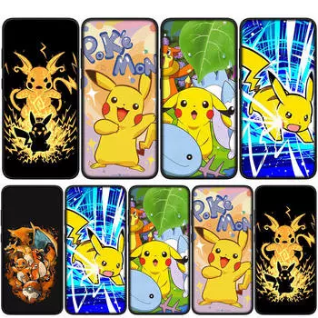 Чехол для iPhone 15 14 Xiaomi Redmi Note 13 12 11 Pro Max X 8 7 9 XR Samsung Galaxy S24 S23 OPPO A15 Huawei Charmander Pokemon Pikachu милый чехол для телефона