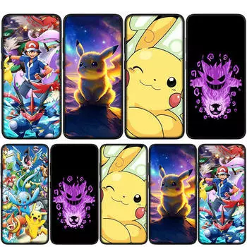 Чехол для iPhone 15 14 Xiaomi Redmi Note 13 12 11 Pro Max X 8 7 9 XR Samsung Galaxy S24 S23 OPPO A15 Huawei Чехол Покемон Пикачу Чехол для телефона
