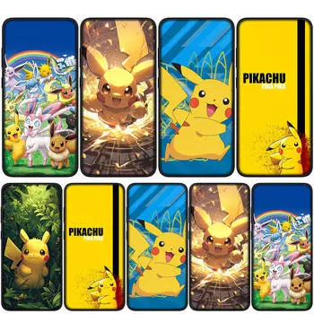 Чехол для iPhone 15 14 Xiaomi Redmi Note 13 12 11 Pro Max X 8 7 9 XR Samsung Galaxy S24 S23 OPPO A15 Huawei аниме Pokemon GO Пикачу милый чехол для телефона for Huawei P30 болюс