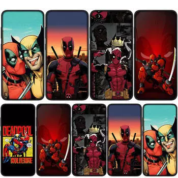 Чехол для iPhone 15 14 Xiaomi Redmi Note 13 12 11 Pro Max X 8 7 9 XR Samsung Galaxy S24 S23 A05 OPPO A15 Huawei Росомаха и Дэдпул чехол для телефона