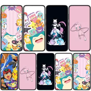 Чехол для iPhone 15 14 Xiaomi Redmi Note 13 12 11 Pro Max X 8 7 9 XR Samsung Galaxy S24 S23 OPPO A15 Huawei Mewtwo Pokemon Pikachu Mew Phone Case