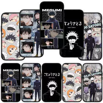 Чехол для iPhone 15 14 Xiaomi Redmi Note 13 12 11 Pro Max X 8 XR Samsung Galaxy A15 S24 S23 Huawei OPPO A38 Jujutsu Fushiguro Megumi Kaisen Gojo Satoru