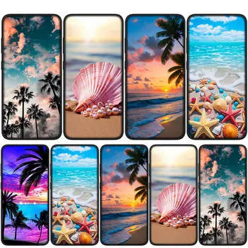 Чехол для iPhone 15 14 Xiaomi Redmi Note 13 12 11 Pro Max X 8 7 9 XR Samsung Galaxy S24 S23 OPPO A15 Huawei Mountain Sea Beach Travel Shell Wave Case for Samsung Galaxy S22 аэро
