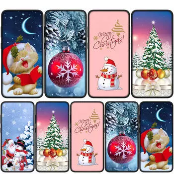 Чехол для iPhone 15 14 Xiaomi Redmi Note 13 12 11 Pro Max X 8 7 9 XR Samsung Galaxy S24 S23 A05 OPPO A15 Huawei Merry Christmas Deer Santa Claus Case for Samsung Galaxy A30S аэро