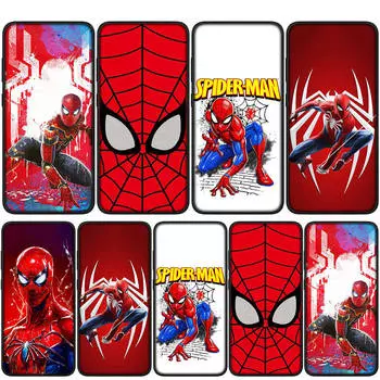 Чехол для iPhone 15 14 Xiaomi Redmi Note 13 12 11 Pro Max X 8 7 9 XR Samsung Galaxy S24 S23 A05 OPPO A15 Huawei Spider Man аниме-чехол для телефона Spiderman