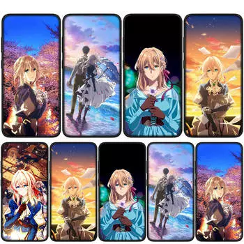Чехол для iPhone 15 14 Xiaomi Redmi Note 13 12 11 Pro Max X 8 7 9 XR Samsung Galaxy S24 S23 13C 10 OPPO A15 A54 Huawei Фиолетовый Evergarden чехол для телефона for Samsung Galaxy S24 болюс