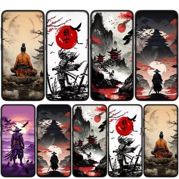 Чехол для iPhone 15 14 Xiaomi Redmi Note 13 12 11 Pro Max X 8 7 9 XR Samsung Galaxy S24 S23 OPPO A15 Huawei Japan Samurai Skeleton Ninja Bushido Case for Samsung Galaxy S24 FE аэро