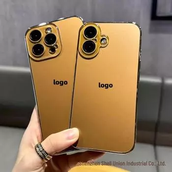 Чехол для iPhone 15 Pro с гальваническим покрытием, пленкой для объектива и пылезащитной сеткой — совместим с iPhone 14 и 13 iPhone 16 белый