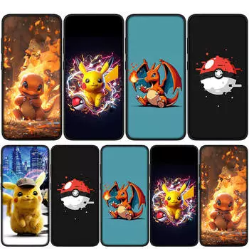 Чехол для iPhone 16 15 14 Xiaomi Redmi Note 13 12 11 Pro Max X 10 8 9 XR Samsung Galaxy S24 S23 A05 OPPO Huawei Pokemon Pikachu Charmander чехол для телефона for Samsung Galaxy A06 аэро