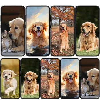 Чехол для iPhone 16 15 14 Xiaomi Redmi Note 13 12 11 Pro Max X 10 8 9 XR Samsung Galaxy S24 S23 12C 13C OPPO Huawei Golden Retriever Dog Phone Case for Huawei Mate 10 Lite болюс