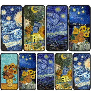 Чехол для iPhone 16 15 14 Xiaomi Redmi Note 13 12 11 Pro Max X 10 8 9 XR Samsung Galaxy S24 S23 OPPO Huawei Подсолнух Звездная ночь Ван Гог Чехол для телефона for Samsung Galaxy S10 Lite олений