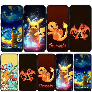 Чехол для iPhone 16 15 14 Xiaomi Redmi Note 13 12 11 Pro Max X 10 8 9 XR Samsung Galaxy S24 S23 A05 A15 13C OPPO Huawei Pikachu Charmander чехол для телефона for Samsung Galaxy A05 аэро