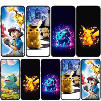 Чехол для iPhone 16 15 14 Xiaomi Redmi Note 13 12 11 Pro Max X 10 8 9 XR Samsung Galaxy S24 S23 A05 OPPO Huawei Pokemon Pikachu Bulbasaur Phone Case for Huawei P20 ceil