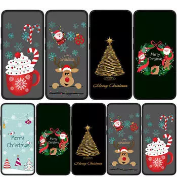 Чехол для iPhone 16 15 14 Xiaomi Redmi Note 13 12 11 Pro Max X 10 9 XR Samsung Galaxy S24 S23 OPPO Huawei Merry Christmas Tree Santa Claus Phone Case for Samsung Galaxy A30 болюс