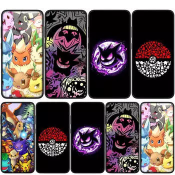 Чехол для iPhone 16 15 14 Xiaomi Redmi Note 13 12 11 Pro Max X 10 8 9 XR Samsung Galaxy S24 S23 A05 OPPO Huawei Pokemon Pikachu GO Gengar Чехол для телефона for Huawei P10 аэро