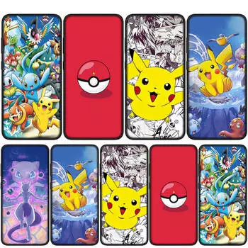 Чехол для iPhone 16 15 14 Xiaomi Redmi Note 13 12 11 Pro Max X 10 8 9 XR Samsung Galaxy S24 S23 A05 OPPO Huawei Mew Pokemon Pikachu Mewtwo Phone Case for iPhone 11 Pro аэро