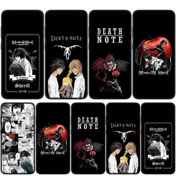 Чехол для iPhone 16 15 14 Xiaomi Redmi Note 13 12 11 Pro Max X 10 8 9 XR Samsung Galaxy S24 S23 A05 OPPO Huawei Death Note L Mello Lawliet чехол для телефона for iPhone 15 Pro экрю
