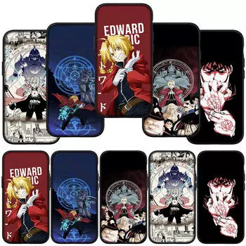 Чехол для iPhone 16 15 X XR Samsung Galaxy S24 S23 Xiaomi Redmi Note 13 12 11 Pro Max 9 14 Plus Huawei OPPO Anime Fullmetal Alchemis Elric Edward for OPPO A58 5G ceil