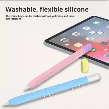 Чехол для карандаша USB C, ультратонкий силиконовый чехол, емкостный защитный чехол для карандаша для Apple Pencil 3-го поколения розовый