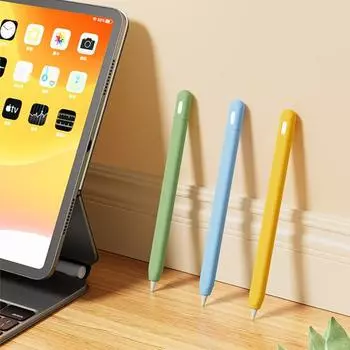 Чехол для карандаша USB C, ультратонкий силиконовый чехол, емкостный защитный чехол для карандаша для Apple Pencil 3-го поколения зелёный