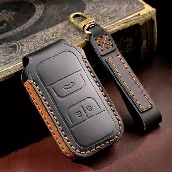 Чехол для ключа Chery Tiggo 8: Прочный, универсальный, защита от падений, дизайн унисекс чёрный