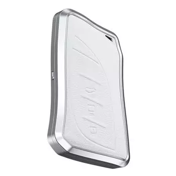 Чехол для ключа Lexus Key Cover Key Chain LC LS UX ES RX ES300h ES350 LEXUS Алюминиевый сплав Кожа Белый [ontto] белый