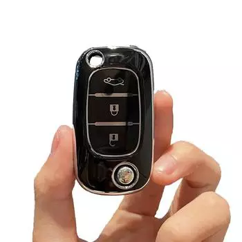 Чехол для ключей из ТПУ с 3 кнопками для LADA Vesta Granta XRay Kalina Priora Sedan Sport для Renault Fluence Clio Megane для Mercedes белый