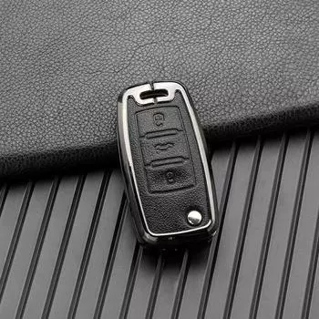 Чехол для ключей от машины, сумка для ключей для Volkswagen VW Golf 3 4 5 6 Mk4 Mk6 Passat B5 B6 B7 B8 Cc Polo Tiguan Mk2 Touran Jetta 6 Bora Mk6 коричневый