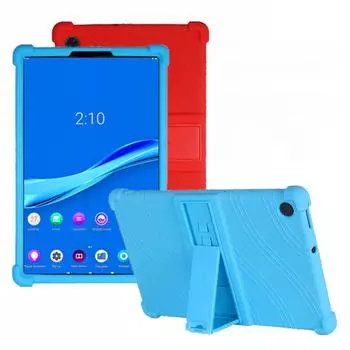 Чехол для Lenovo Tab M10 HD (2-е поколение) Мягкий силиконовый чехол Funda Stand для Lenovo TB-X306F M10 10,1, противоударный чехол для планшета красный
