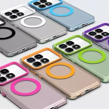 Чехол для Magsafe Magnetic Back Case для Xiaomi 14T Pro 14 T 14Tpro Mi 14T POCO F6 M6 Plus X6 Pro Candy Color Мягкий силиконовый защитный чехол for xiaomi 14T белый