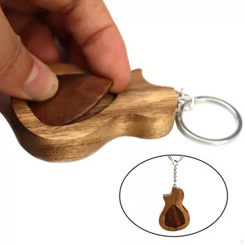 Чехол для медиатора для акустической бас-гитары из дерева 1 Plektren Portable