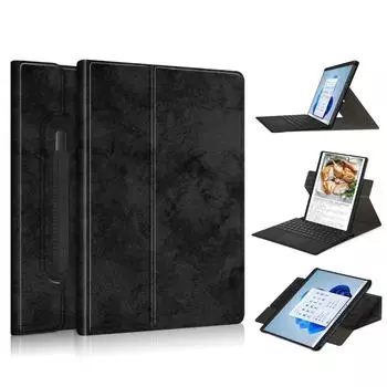 Чехол для Microsoft Surface Pro 8 Tablet Funda, откидной чехол из искусственной кожи с подставкой для Surface Pro 8 с защитным держателем For Surface Pro 8 синий