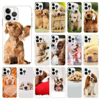 Чехол для мобильного телефона с милым щенком и щенками Funda для Iphone 14 13 12 11 Pro Max Xs Xr X 8 7 Plus Se2, чехол для мобильного телефона iphone 12ProMax