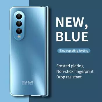 Чехол для мобильного телефона Samsung Z Fold 4, полный защитный чехол для Samsung Galaxy Z Fold 4 5g Fold4, чехлы из закаленного стекла for Samsung Z Fold 4 розового золота