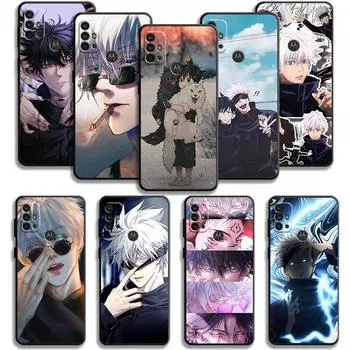 Чехол для Motorola G200 G60 G50 G31 G30 G22 G9 G8 Power Plus Edge 20 Lite One Fusion Jujutsu Kaisen Cool Gojo Satoru Itadori Yuji Moto Edge 30