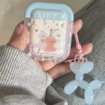 Чехол для наушников с мультяшным щенком, синий Imd, милая собака, для Apple Airpod 3 Pro 2nd 2 1, беспроводная зарядная коробка с Bluetooth, милый чехол Ins For airpod Pro 2nd