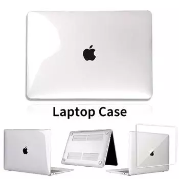 Чехол для ноутбука Apple Macbook M1 Chip Air Pro Retina 11 12 13 15 дюймов, кристально чистый жесткий корпус 2020 Touch Bar ID Pro 13 A2338 A2337 Air 11 (A1370 A1465) чистый