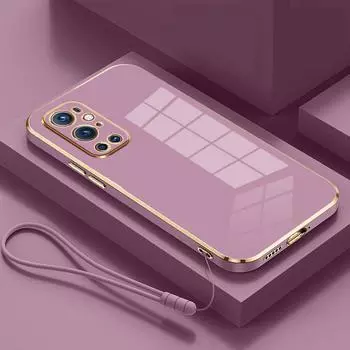 Чехол для OnePlus 9 Pro 1 + 9RT, чехол для телефона One Plus 9, чехол OnePlus 9 RT 1 + 9 Pro 9R 9p, роскошная противоударная задняя крышка с квадратным покрытием For OnePlus 9 Pro&Case & Strap