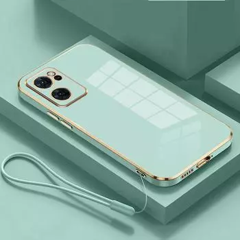 Чехол для OnePlus Nord CE 2 5G 1+ nord ce2, чехол для телефона IV2201, чехол oneplus nord ce 2, роскошный противоударный чехол с квадратным покрытием OnePlus Nord CE 2&Case & Strap